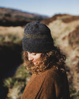 Tripple Dott Hat – Grey & Asparagus Knitwear Rosana Expósito