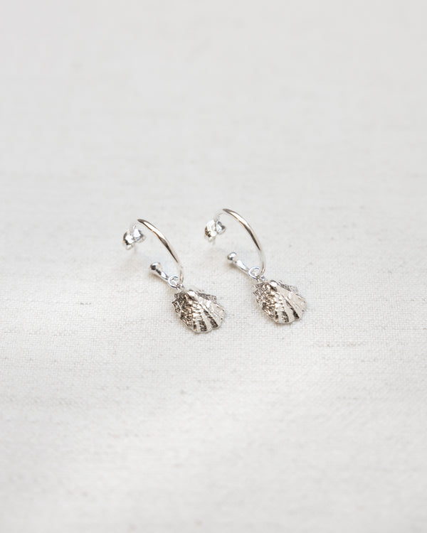 Limpet Hoop Earrings Accessories Jen Carter Pearson Silver
