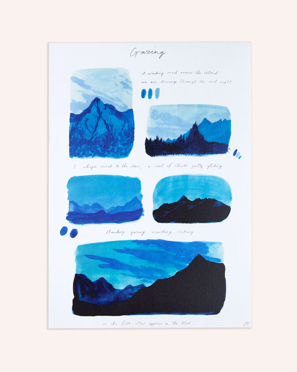 Gazing Skye Print Art Hannah Farthing   