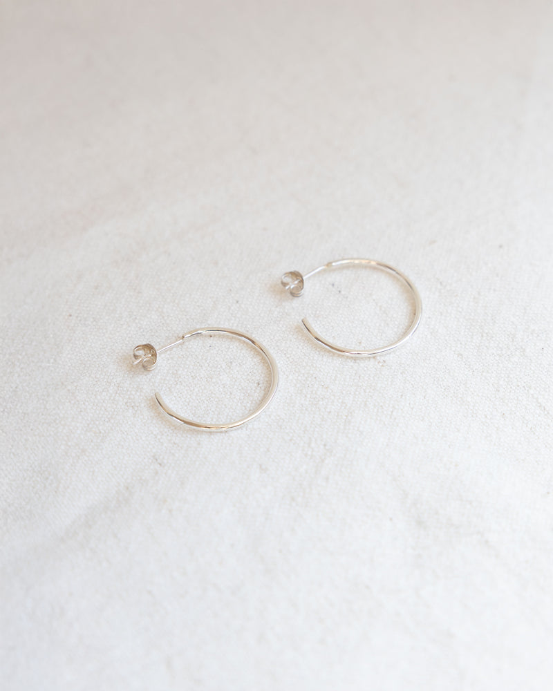 Large Hoop Earrings Jewellery Jen Carter Pearson Silver