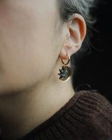 Daydream Sun & Moon Hoop Earring – Smoke & Gold Jewellery Pepper You