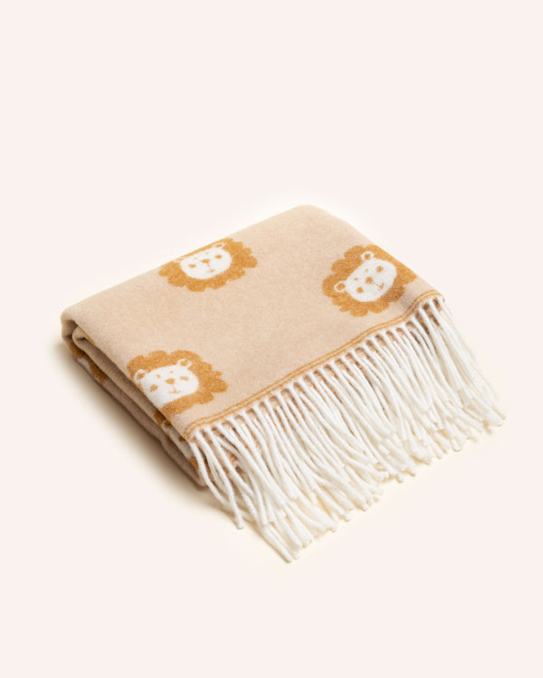 Lion Merino Baby Blanket Soft Furnishings Tweedmill