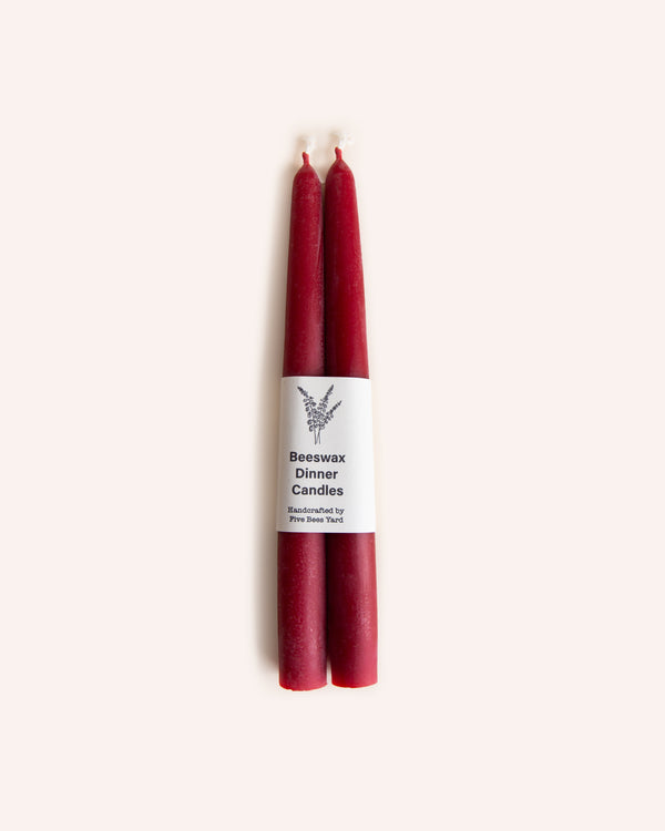 Tapered Dinner Candle - Burgundy