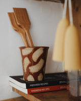 Brushstroke Pot Brown