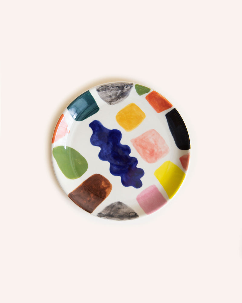 Mottle Ceramic Side Plate Tableware Donna Wilson   