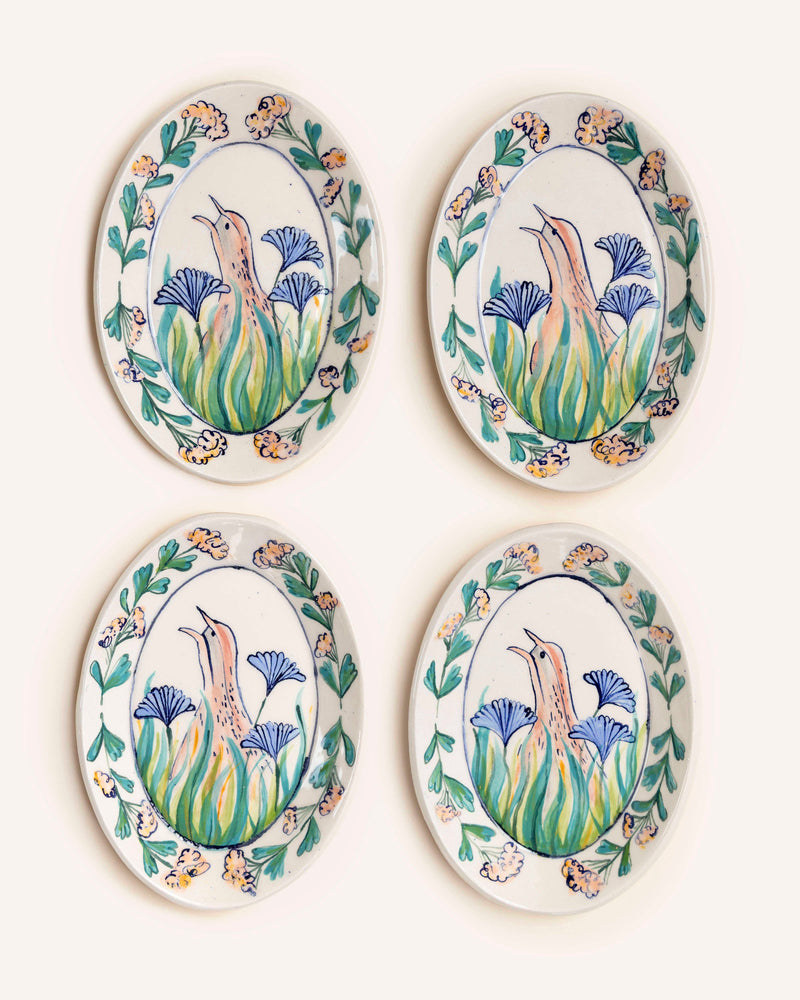 Corncrake Oval Plate