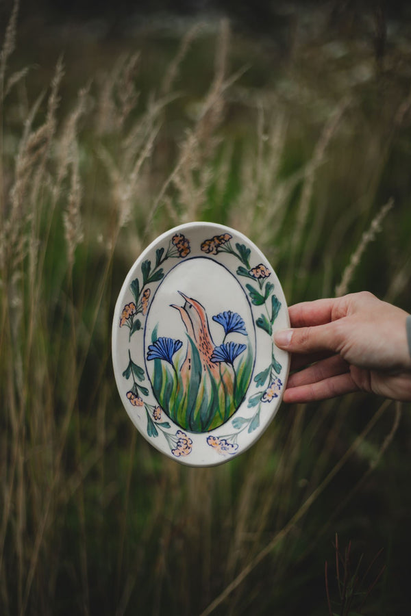Corncrake Oval Plate