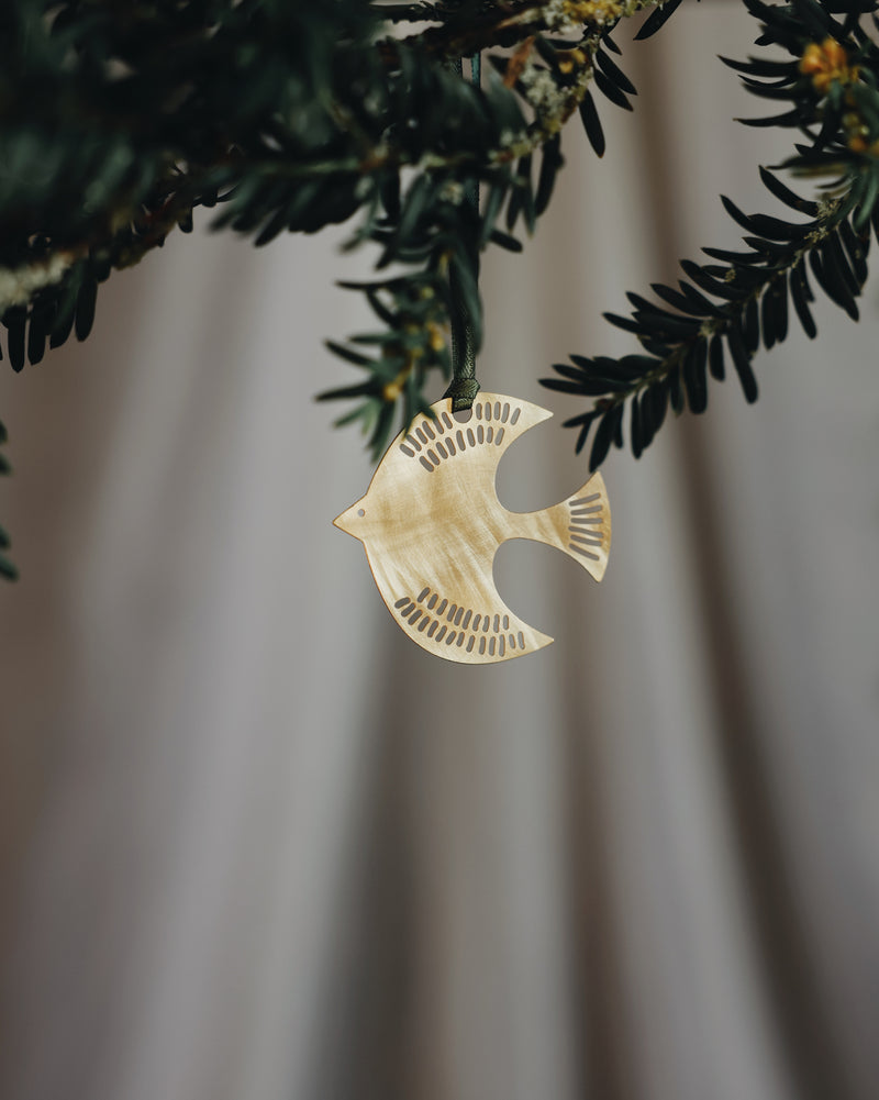 Brass Dove Christmas Decoration Homeware Caitlin Hegney