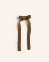 Knitted Hair Ribbon – Camel Accessories Rosana Expósito