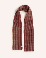 Small Checked Scarf – Red Accessories Rove Knitwear