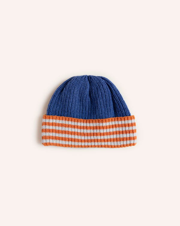 Kids Denim Lambswool Hat Knitwear Catherine Tough