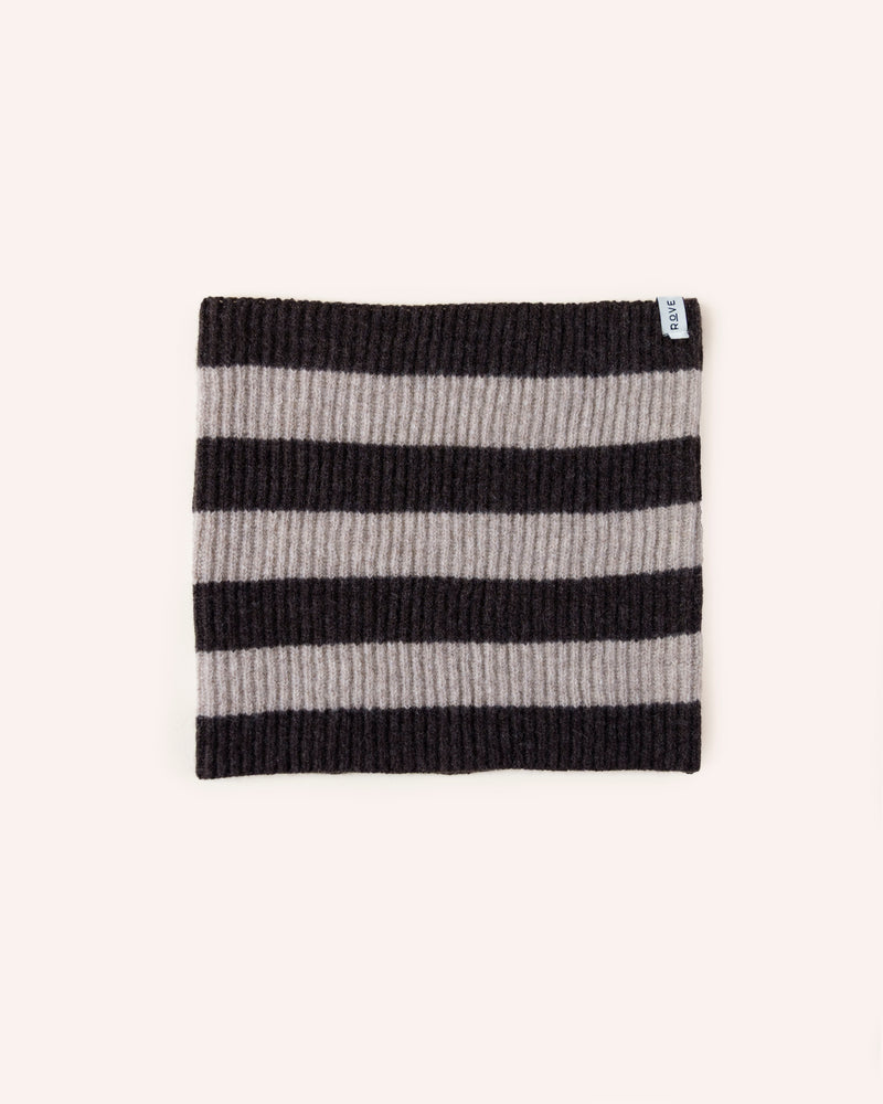 Stripe Fisherman Snood – Coffee