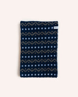 Isle Line Circle Scarf – Navy Accessories Rove Knitwear