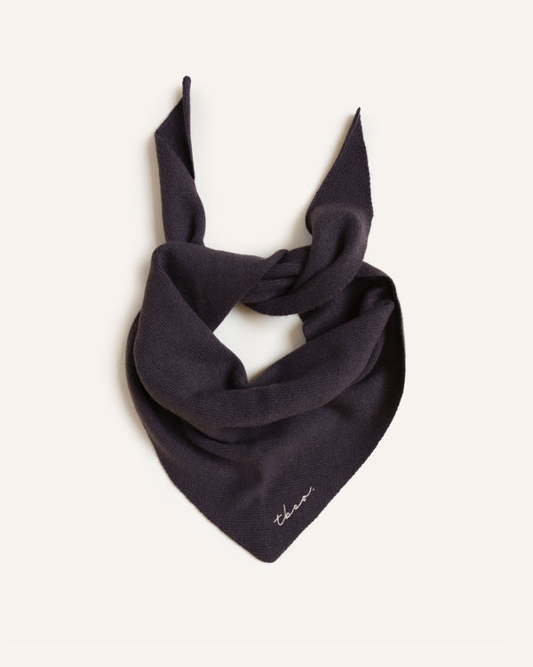 Merino Triangle Scarf – Brown Accessories The Tartan Blanket Co