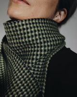 Small checked Scarf – Green Accessories Rove Knitwear