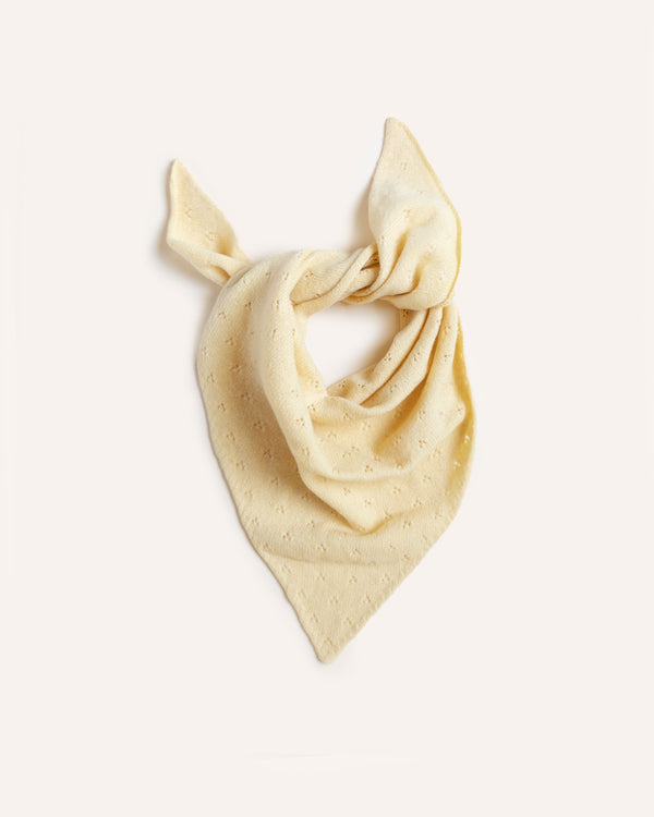 Pointelle Neckerchief – Buttermilk Knitwear Rove Knitwear