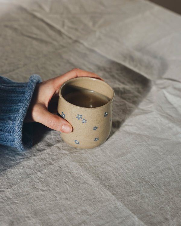 Forget-Me-Not Thumb Cup Homeware Naomi Grace Ceramics