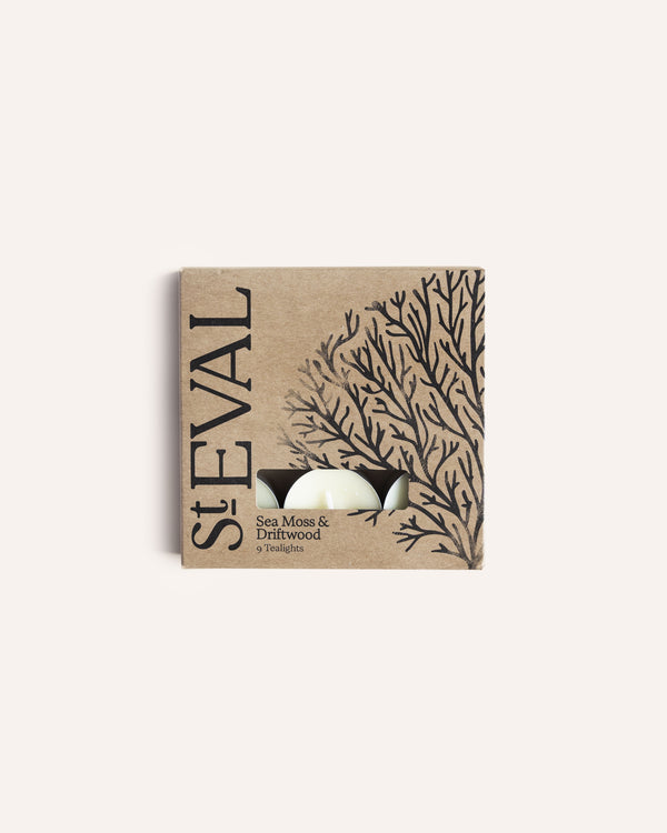Sea Moss & Driftwood Tealights Homeware St Eval Candle Company