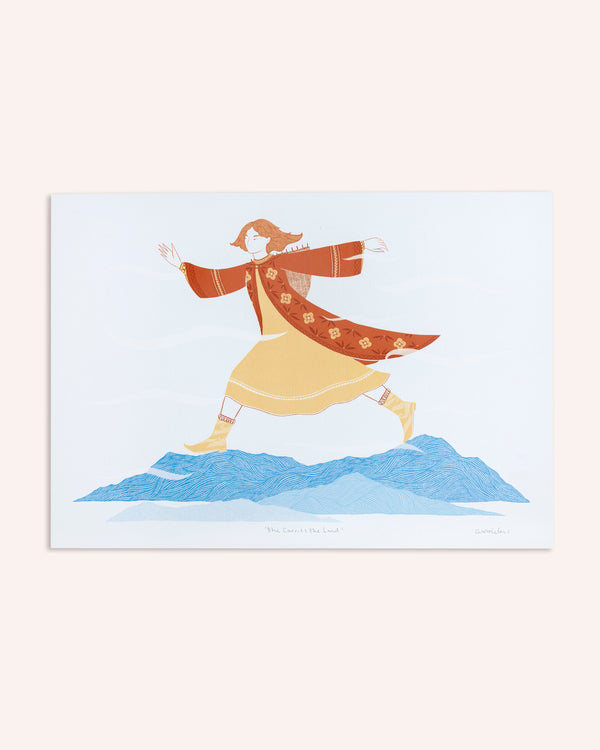 She Carries the Land Folklore Print