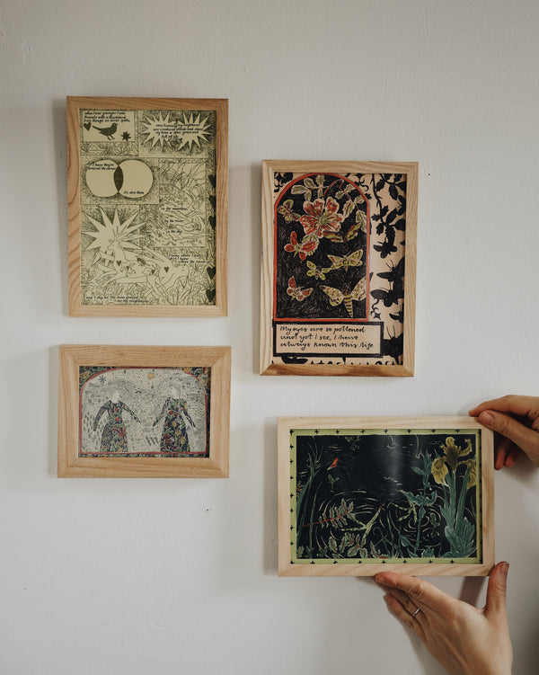 Creatures, Plants & Stars Print Artwork Tulips and Heather