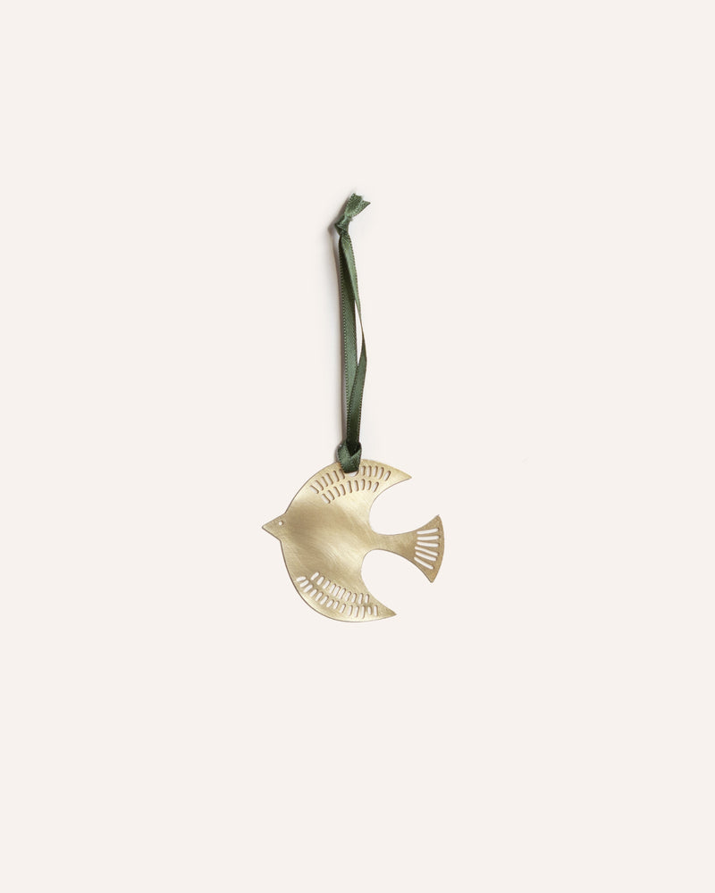 Brass Dove Christmas Decoration Homeware Caitlin Hegney