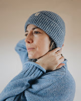 Donegal Beanie – Pale Blue Rove Knitwear