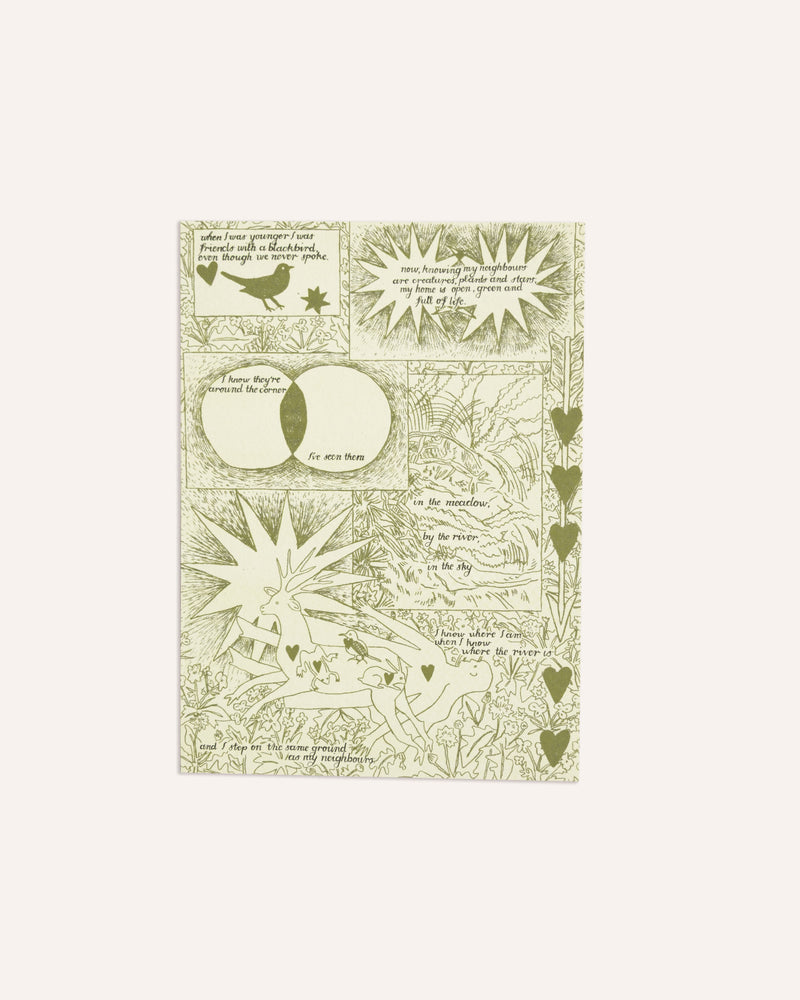 Creatures, Plants & Stars Print Artwork Tulips and Heather