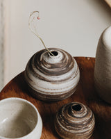 Skye Sand Vase in Light Marble - Small