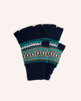 Land Fingerless Gloves – Navy Knitwear Scarlet Knitwear