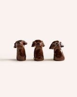Small Ceramic Dog Sculpture – Brown Lab Artwork Naomi Grace Ceramics