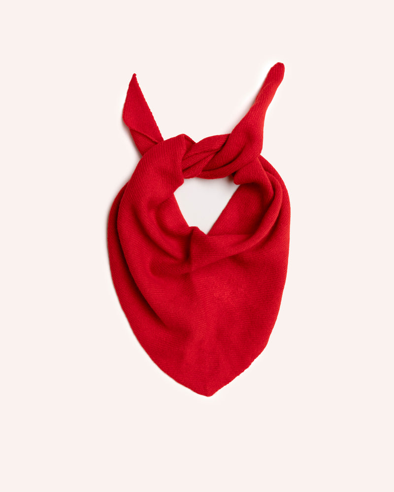 Neckerchief – Poppy Red Knitwear Scarlet Knitwear