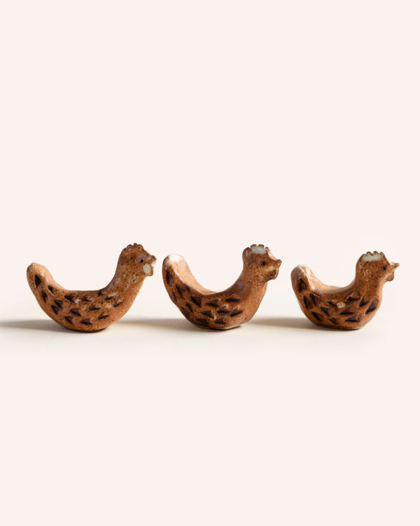 Mini Ceramic Chicken Sculpture Artwork Naomi Grace Ceramics