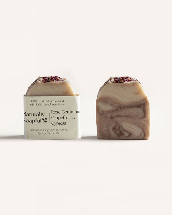 Rose Geranium Soap Bar Beauty & Wellness Naturally Soapful