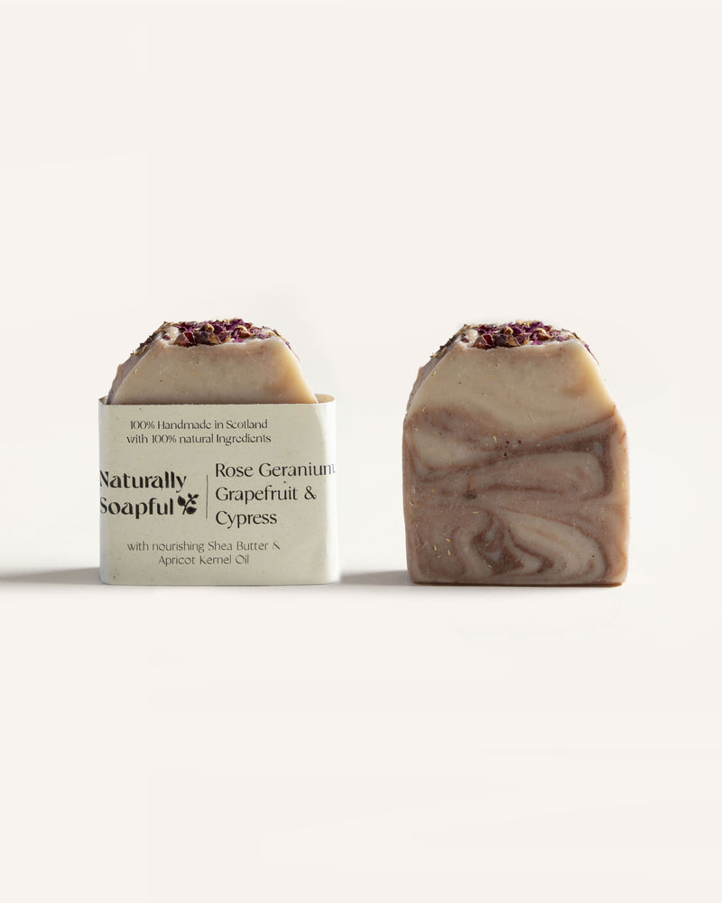 Rose Geranium Soap Bar Beauty & Wellness Naturally Soapful