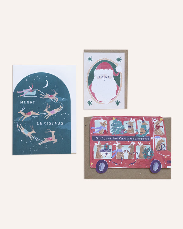 Santa is Coming to Town Greeting Cards Cards Sister Paper Co.