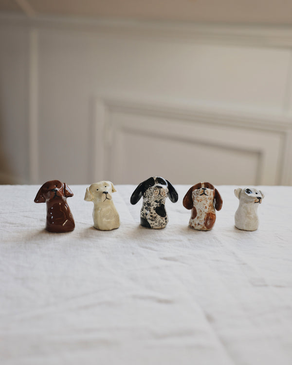 Small Ceramic Dog Sculpture – Luna Artwork Naomi Grace Ceramics