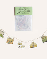 Illustrated Paper Garland - Thatched Cottage Homeware Tulips and Heather