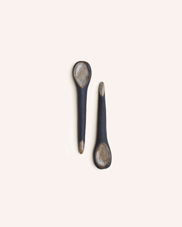 Black Stoneware Spoon Homeware Carrick
