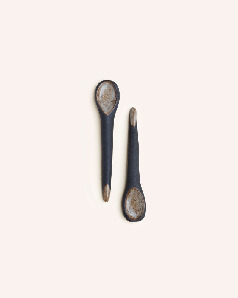 Black Stoneware Spoon Homeware Carrick