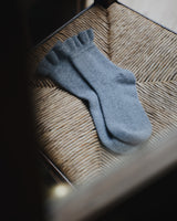Merino Frilly Socks – Charcoal Knitwear The Tartan Blanket Co