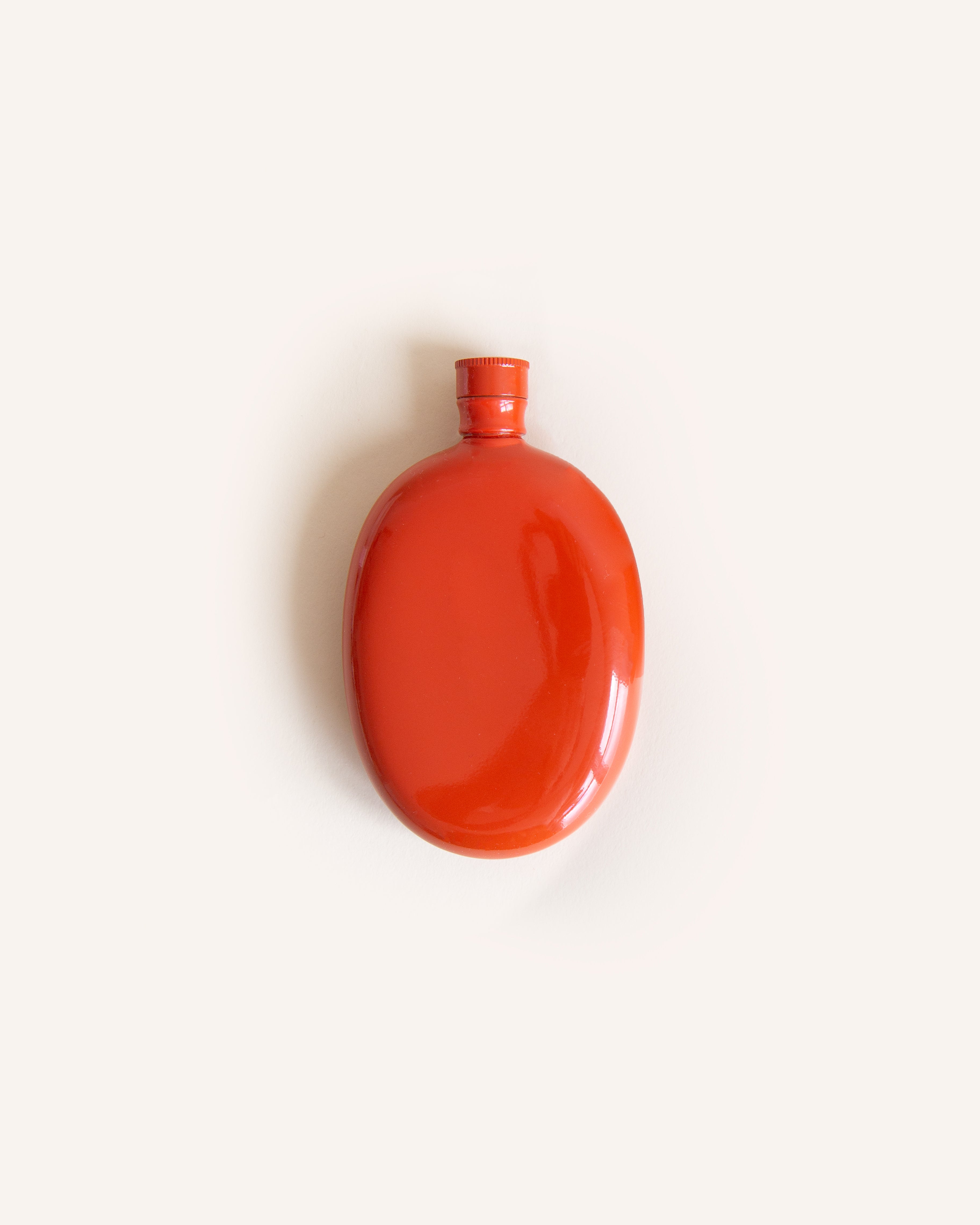Hip Flask in Stainless Steel (85ml) + Pink Linen Pouch | Òr