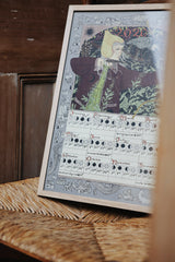 Archer & Heron Moon Calendar 2026 Print Artwork Tulips and Heather