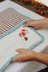 Geranium & Gingham Placemat Tableware Lappliq