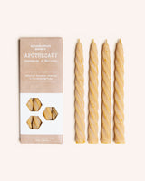 Twisted Beeswax Candle Set of 4 Homeware Edinburgh Honey Company
