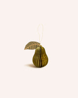 Pear Honeycomb Ornament Homeware East End Press