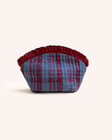 Cotton Wash Bag – Navy Tartan Beauty & Wellness The Tartan Blanket Co