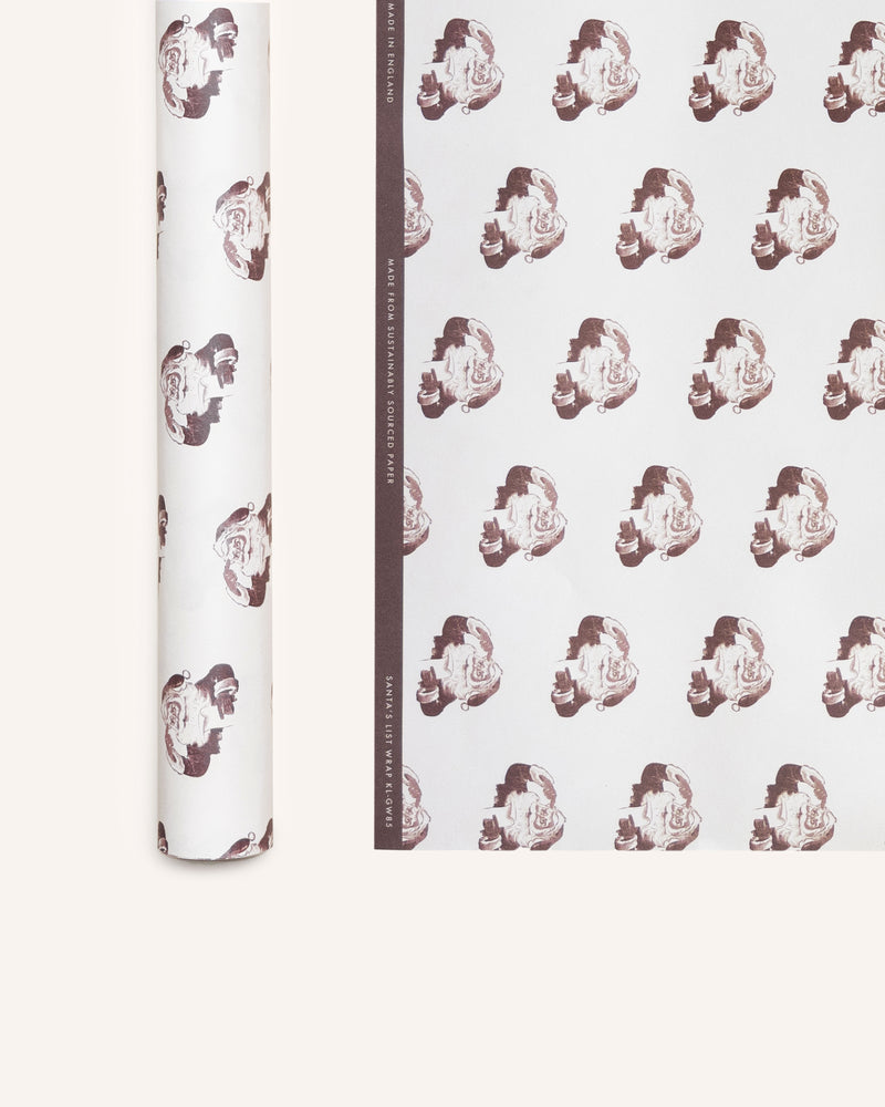 Santa's List Gift Wrap