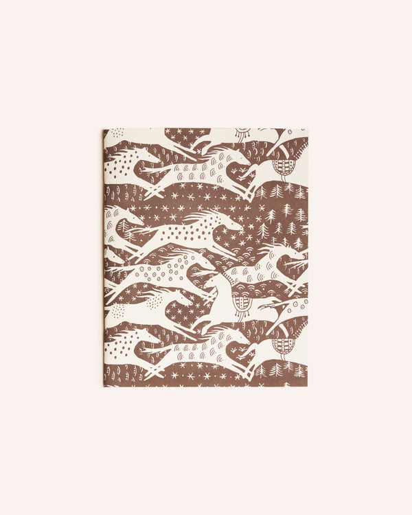 Horses Brown Exercise Book Stationery Cambridge Imprint