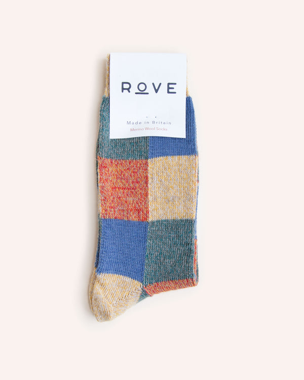 Merino Wool Socks - Patchwork General Rove Knitwear