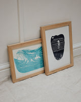 Paddle Lino Print Artwork Prints by the Bay